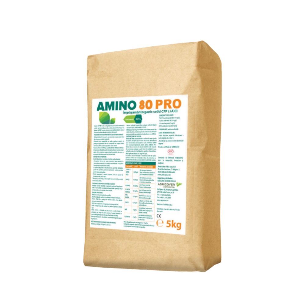 Îngrășământ foliar AMINO 80 PRO, 5KG